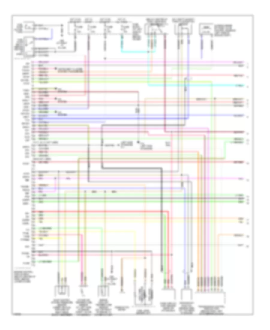3.3L SC, Engine Performance Wiring Diagram (1 of 3) for Nissan Frontier 2003