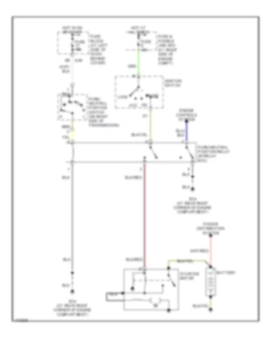 2 4L Starting Wiring Diagram A T for Nissan Frontier 2003
