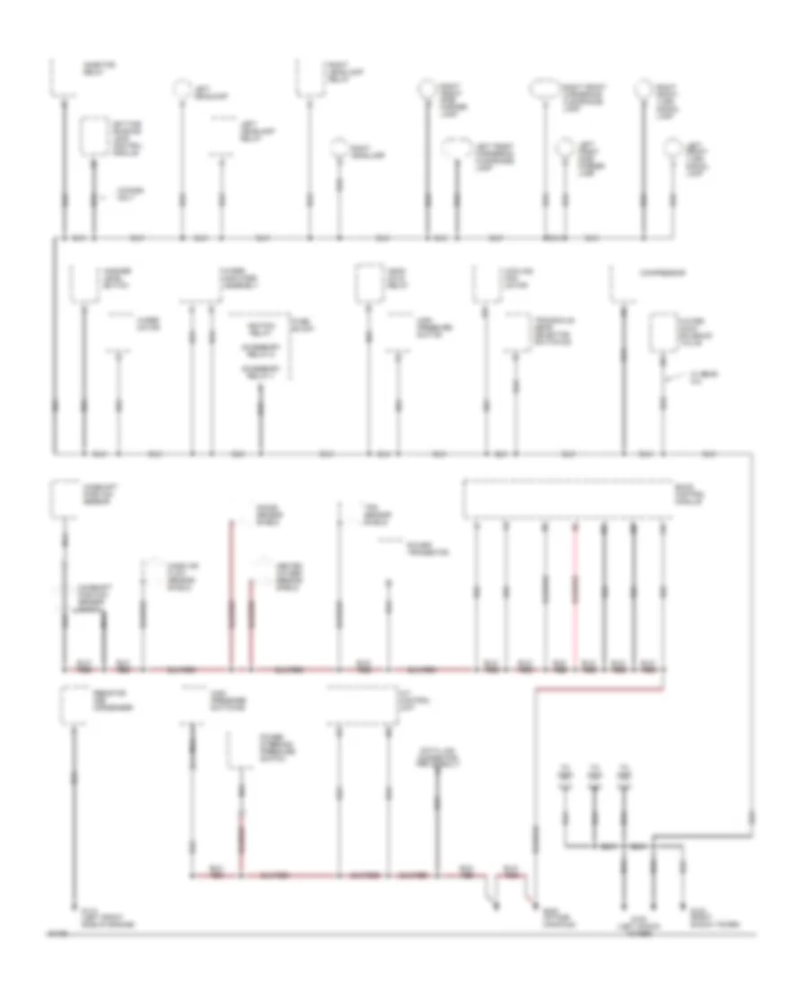 Ground Distribution Wiring Diagram 1 of 3 for Nissan Quest GXE 1994