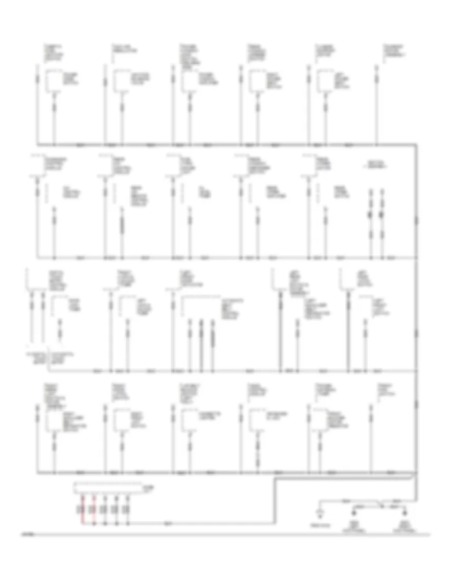 Ground Distribution Wiring Diagram (2 of 3) for Nissan Quest GXE 1994