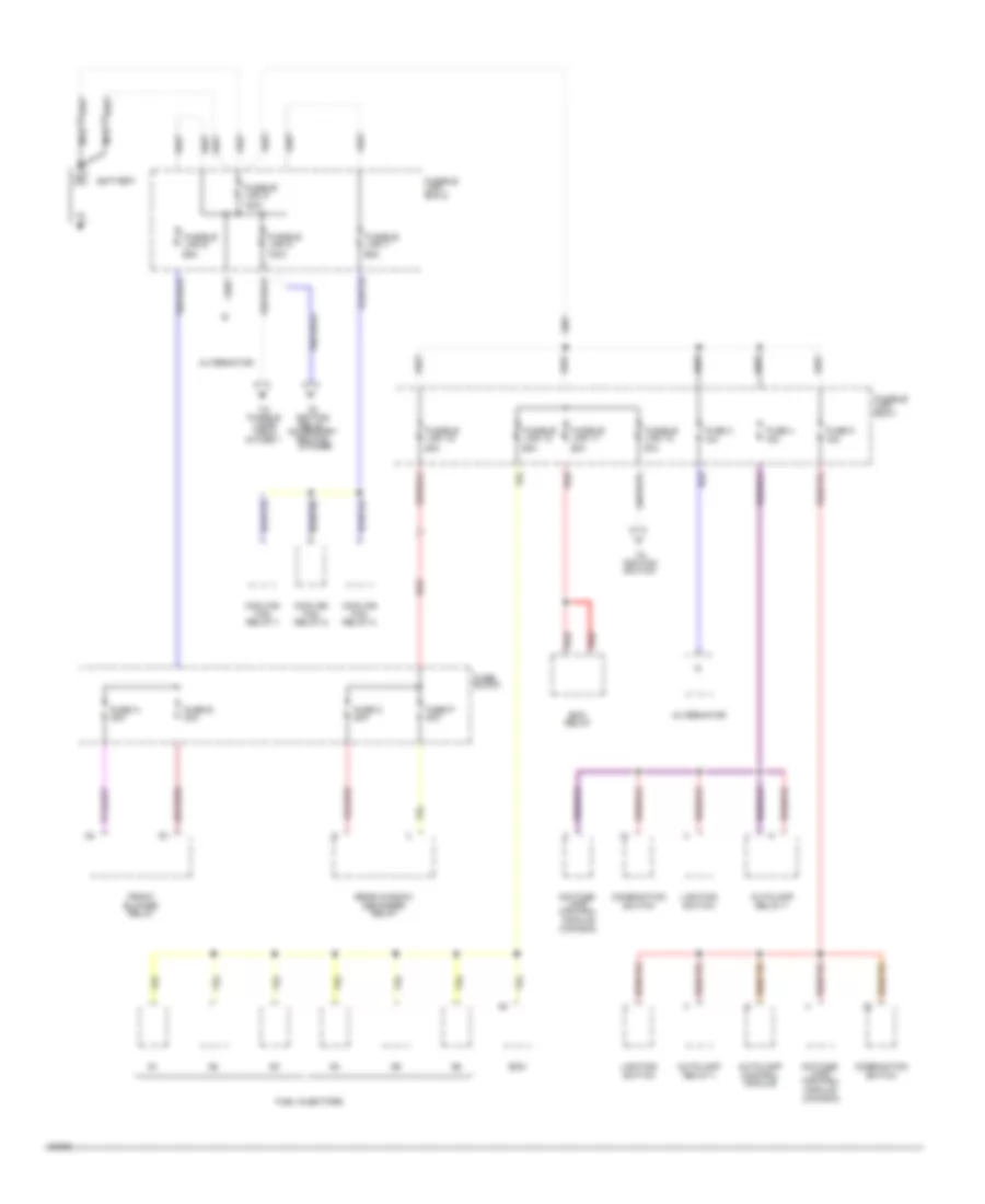 Power Distribution Wiring Diagram 1 of 4 for Nissan Quest GXE 1994