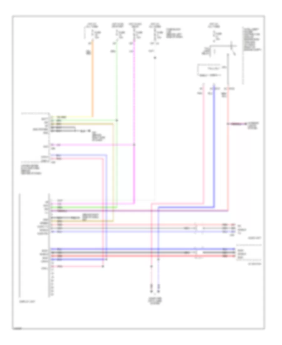 Display Wiring Diagram for Nissan Maxima SE 2006