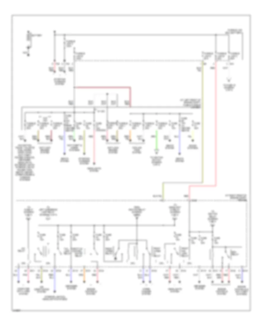 Power Distribution Wiring Diagram 1 of 3 for Nissan Maxima SE 2006