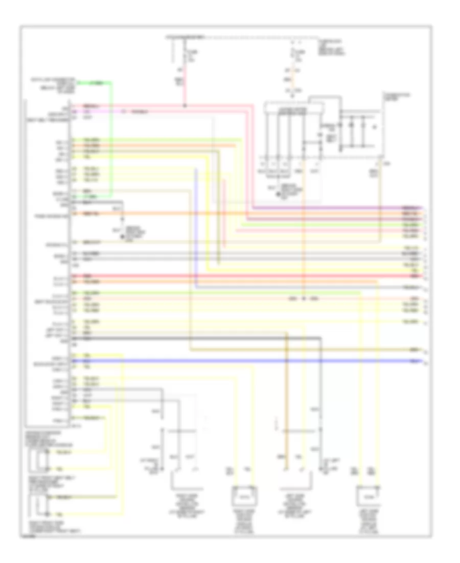 Supplemental Restraints Wiring Diagram 1 of 2 for Nissan Maxima SE 2006