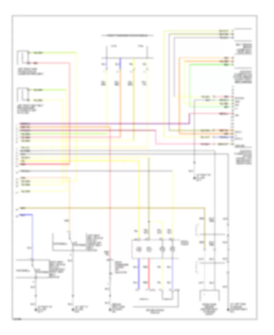 Supplemental Restraints Wiring Diagram (2 of 2) for Nissan Maxima SE 2006