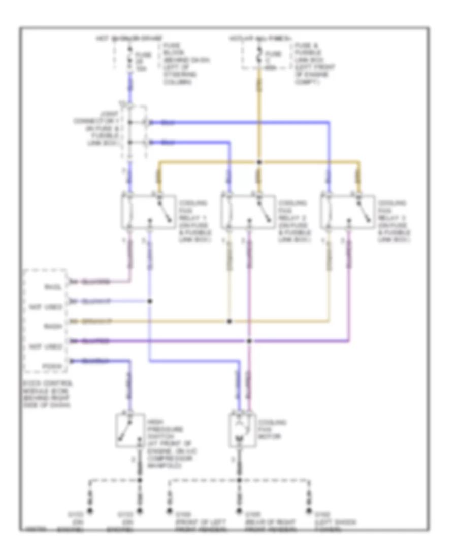 Cooling Fan Wiring Diagram for Nissan Quest GXE 1998