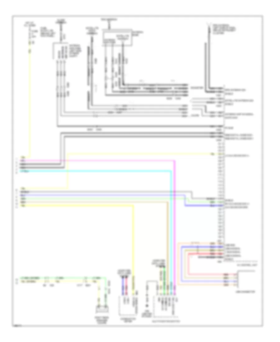Navigation Wiring Diagram 4 of 4 for Nissan 370Z 2011