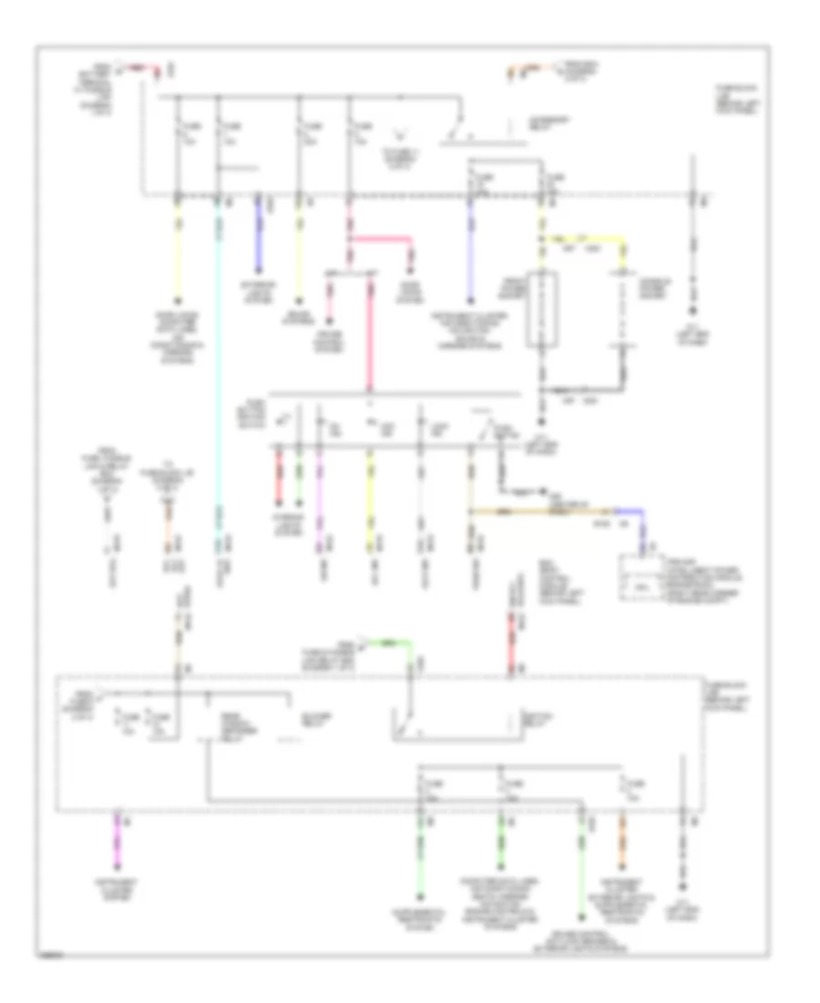 Power Distribution Wiring Diagram 2 of 3 for Nissan 370Z 2011