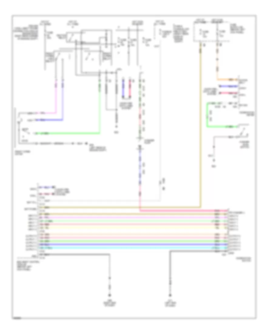 Электросхема стеклоочистителя, дворников и омывателя для Nissan 370Z 2011