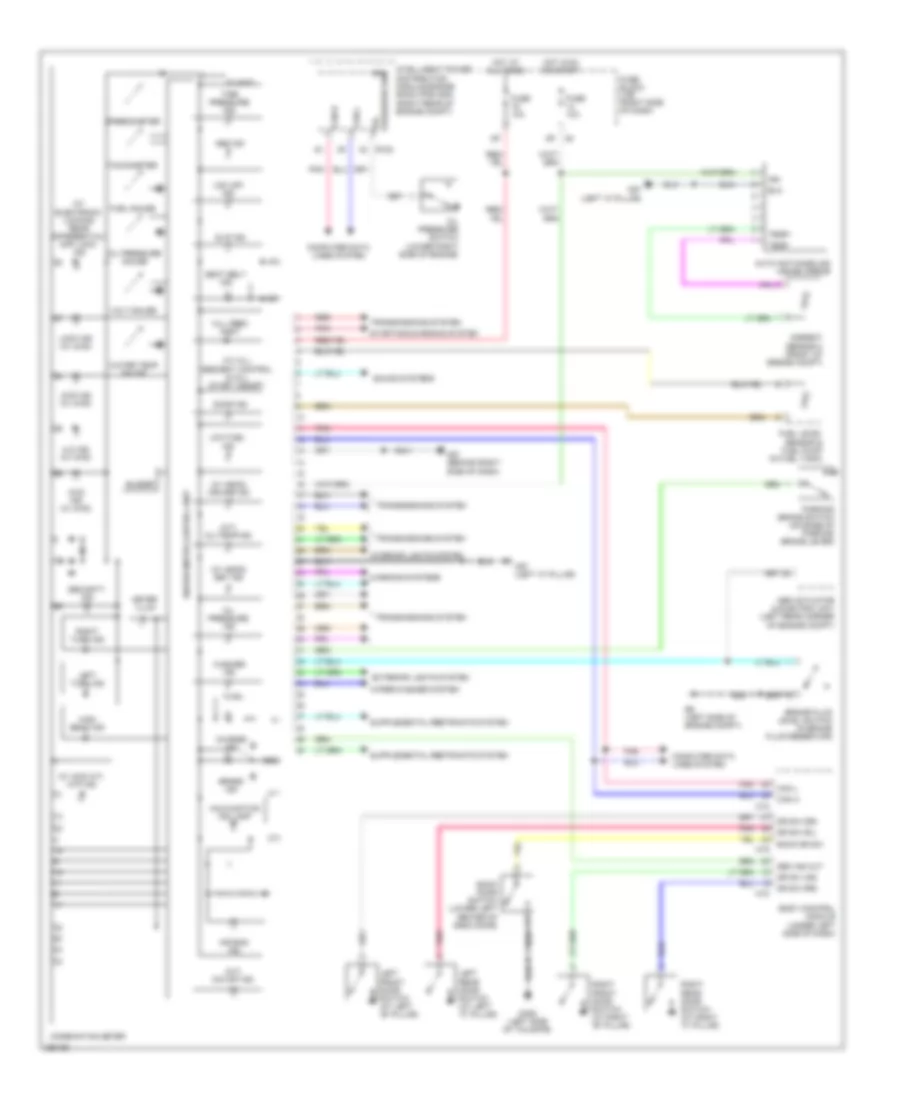 Instrument Cluster Wiring Diagram for Nissan Xterra S 2008