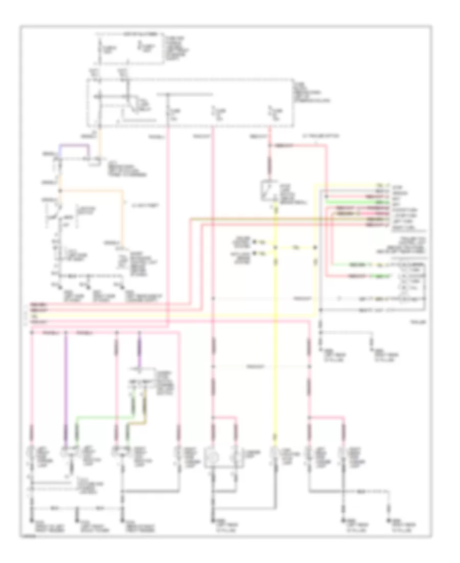 Exterior Lamps Wiring Diagram (2 of 2) for Nissan Quest XE 1998