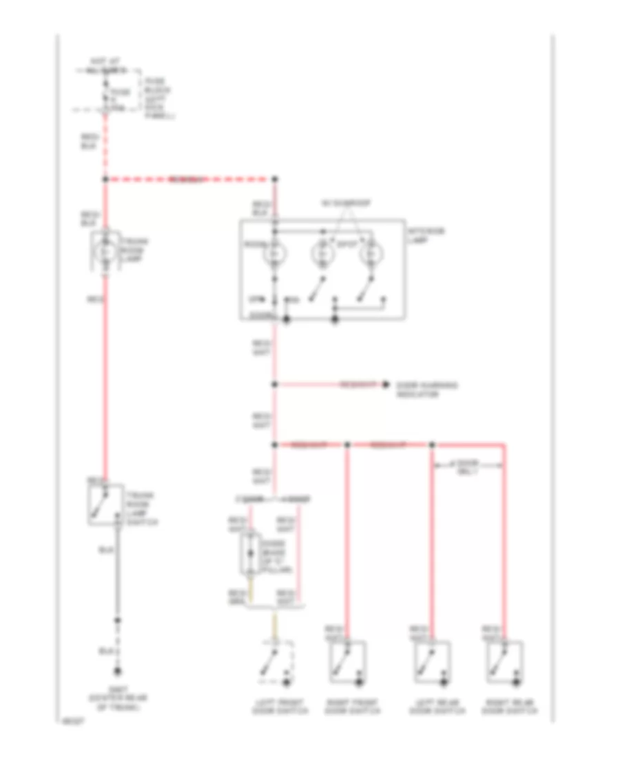 Courtesy Lamps Wiring Diagram for Nissan Sentra E 1994