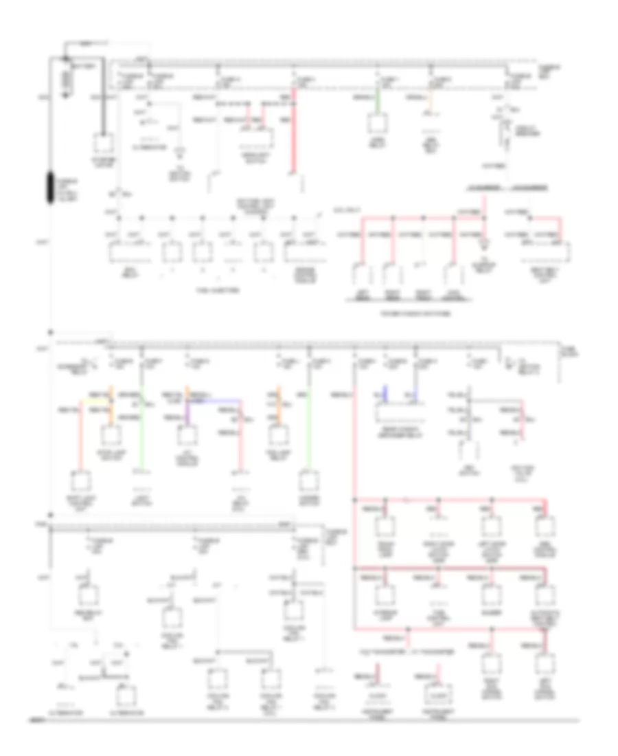 Power Distribution Wiring Diagram 1 of 3 for Nissan Sentra E 1994