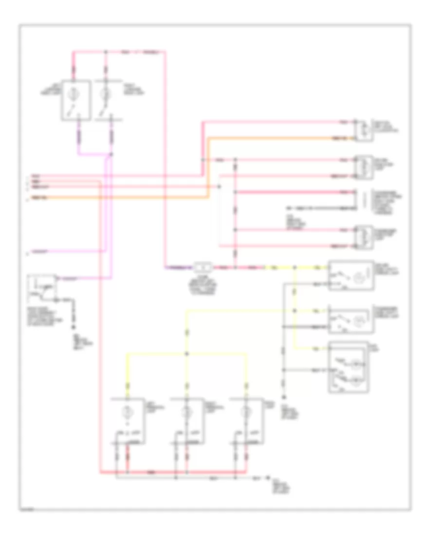 Courtesy Lamps Wiring Diagram (2 of 2) for Nissan Murano S 2006