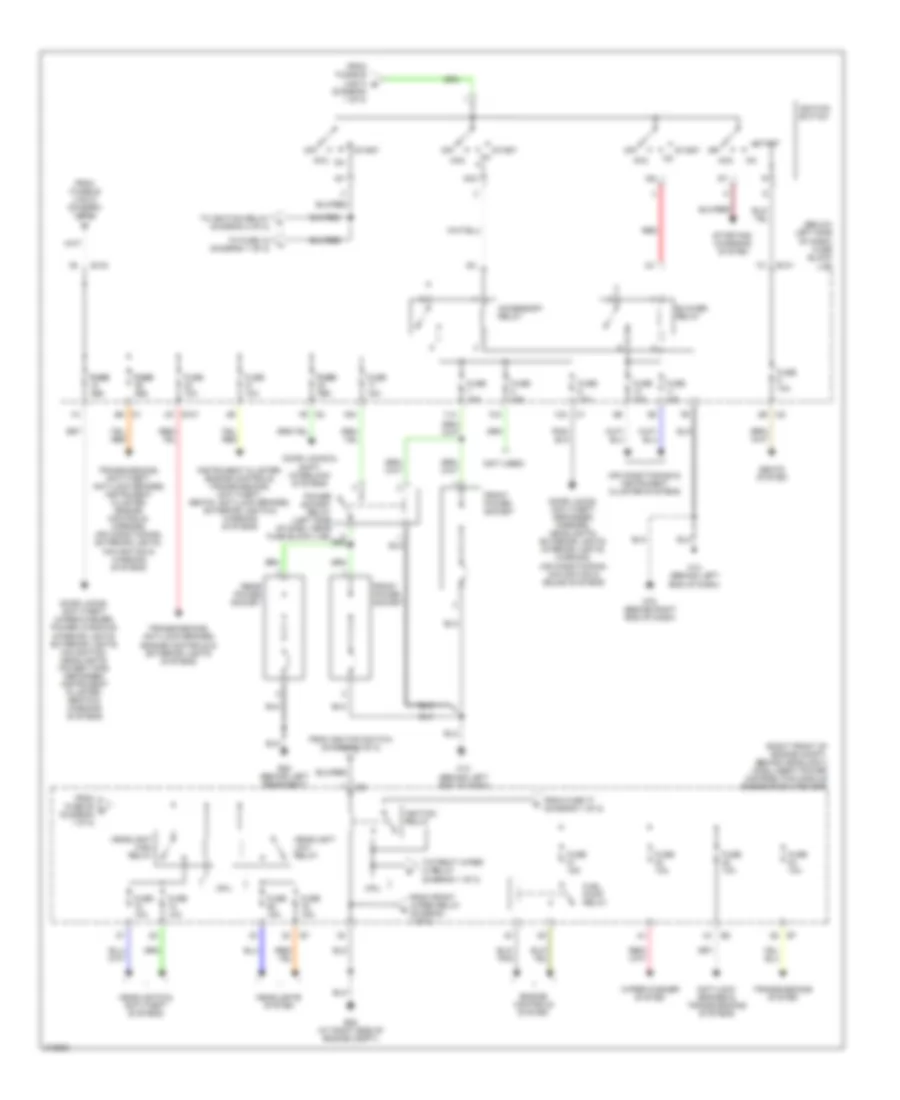 Power Distribution Wiring Diagram (2 of 2) for Nissan Murano S 2006