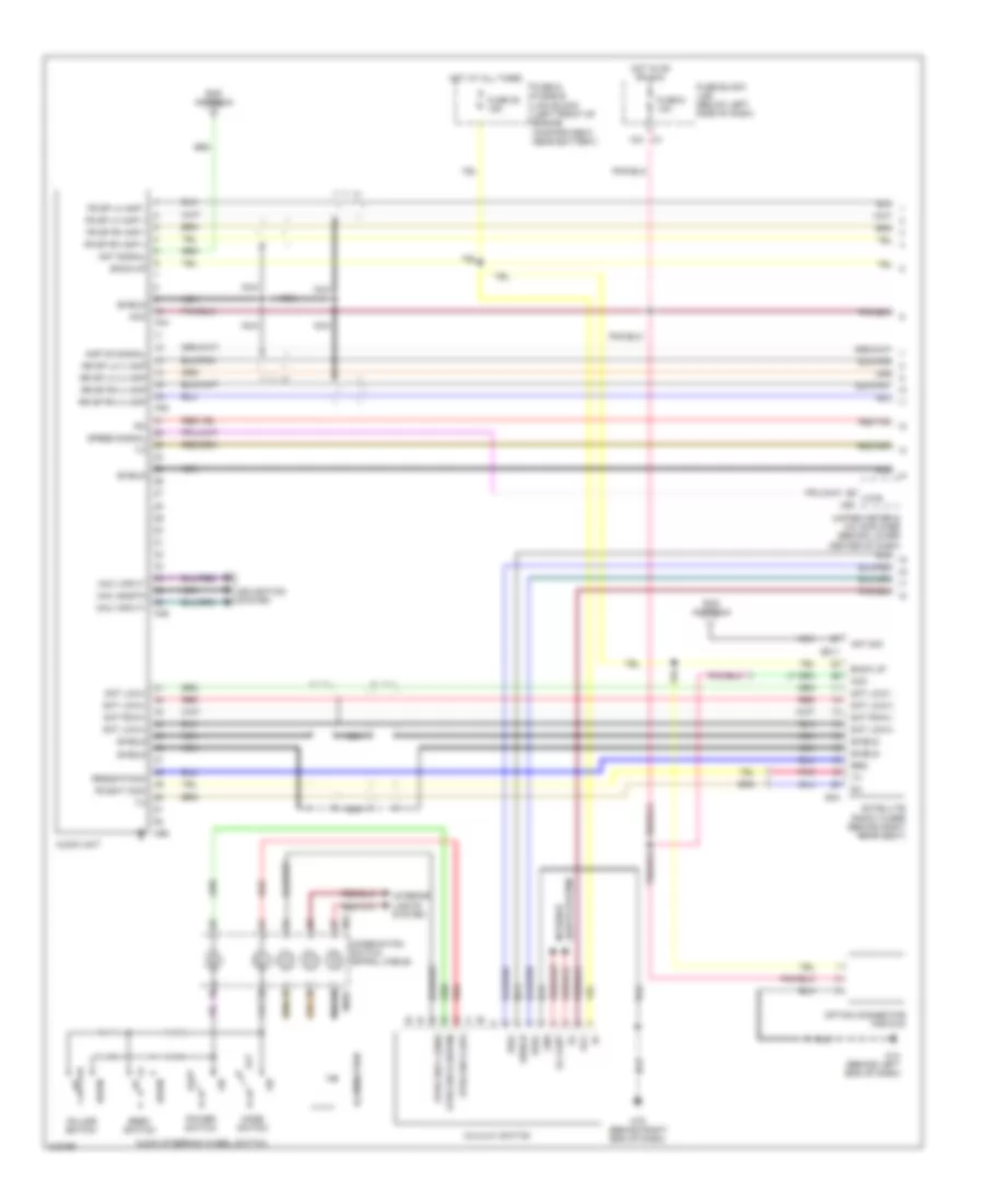 Radio Wiring Diagram Bose 1 of 3 for Nissan Murano S 2006