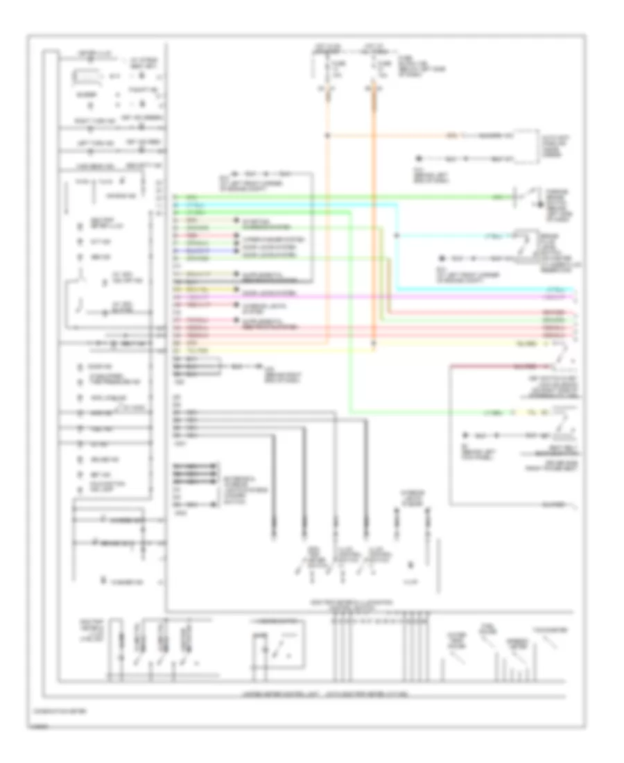 Instrument Cluster Wiring Diagram 1 of 2 for Nissan Murano SE 2006