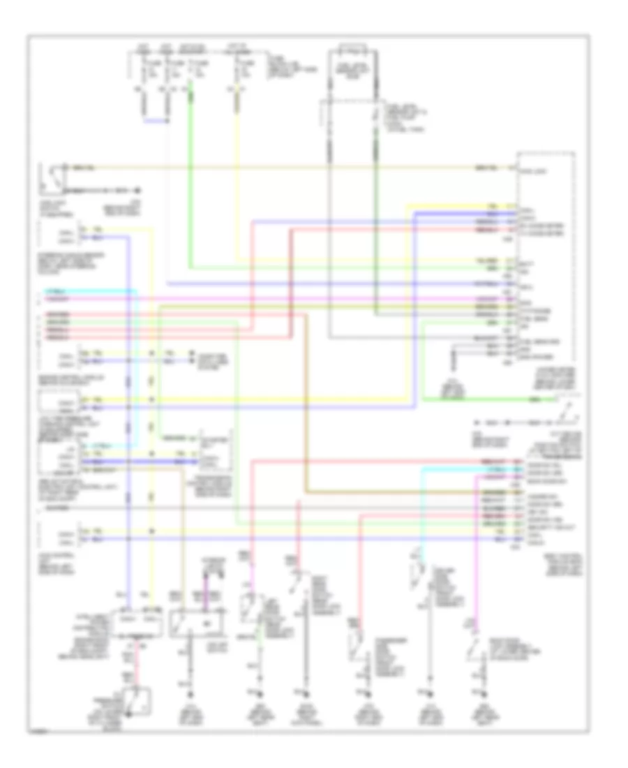 Instrument Cluster Wiring Diagram 2 of 2 for Nissan Murano SE 2006