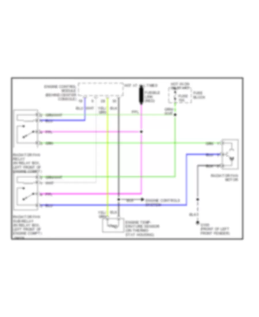 3 0L Turbo Cooling Fan Wiring Diagram for Nissan 300ZX 1990