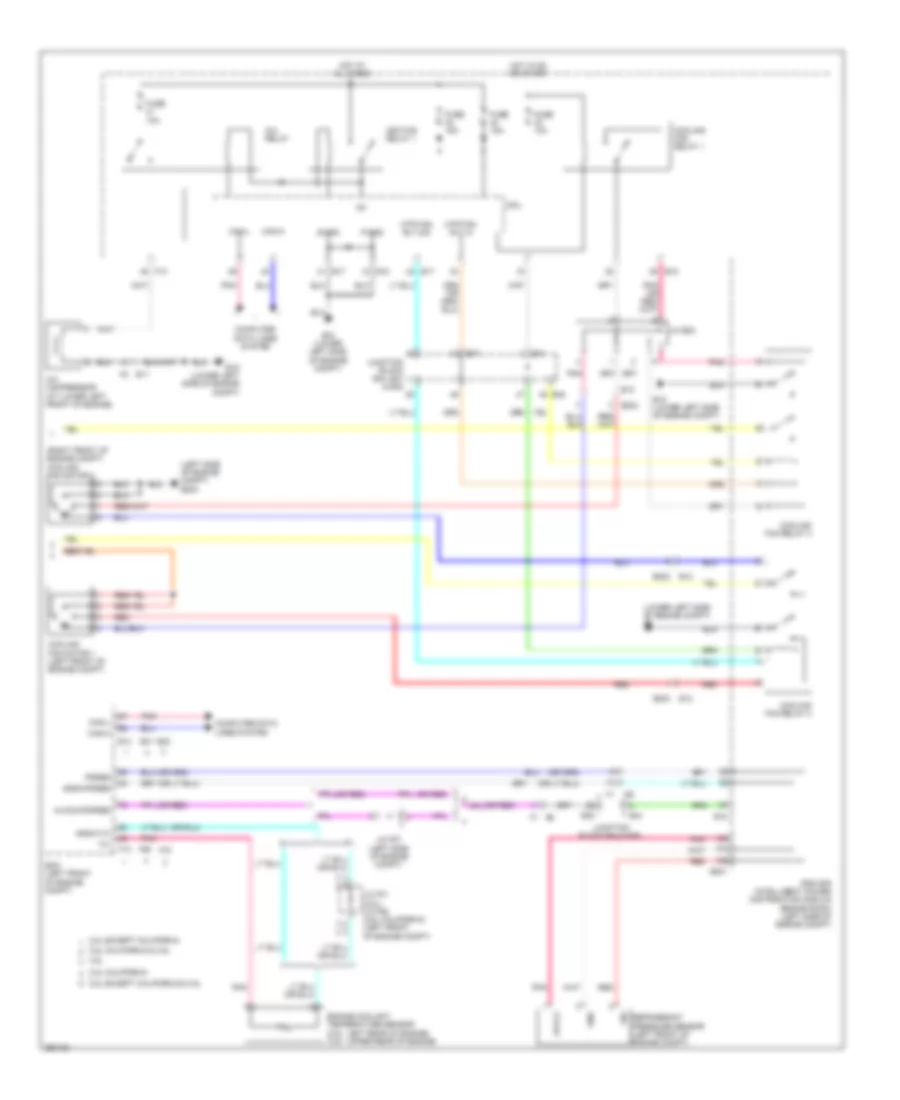 Manual A C Wiring Diagram Except Hybrid 2 of 2 for Nissan Altima 2011