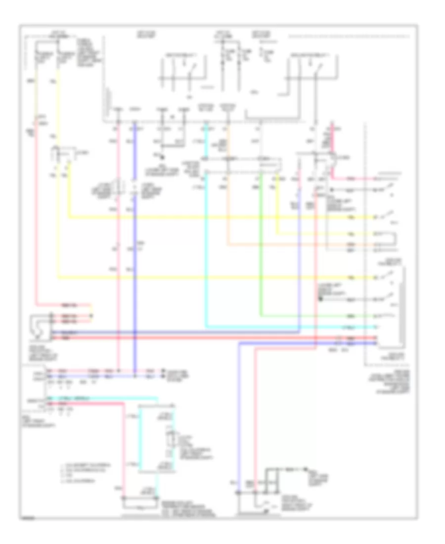 Cooling Fan Wiring Diagram Except Hybrid for Nissan Altima 2011