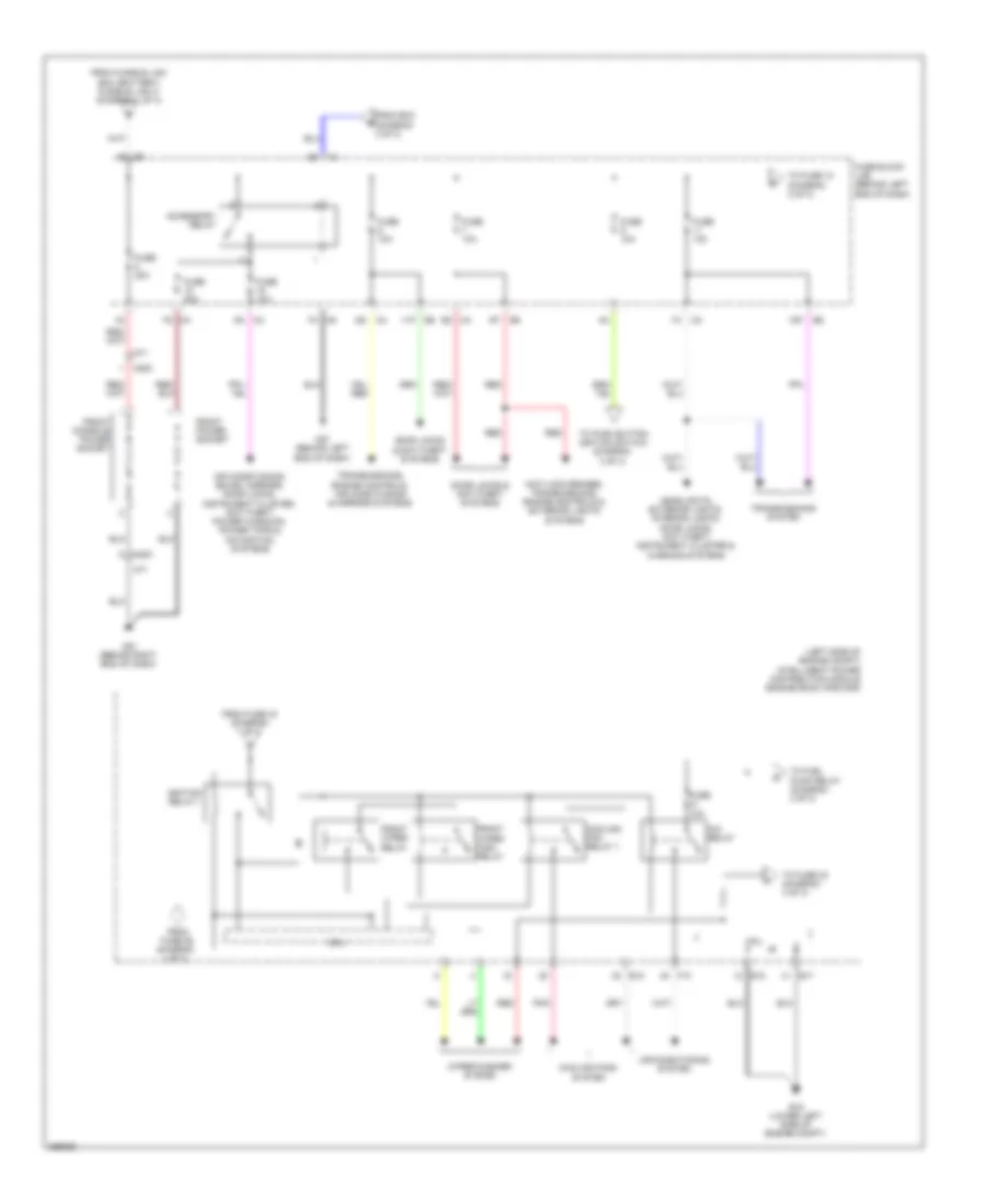 Power Distribution Wiring Diagram Except Hybrid 2 of 3 for Nissan Altima 2011