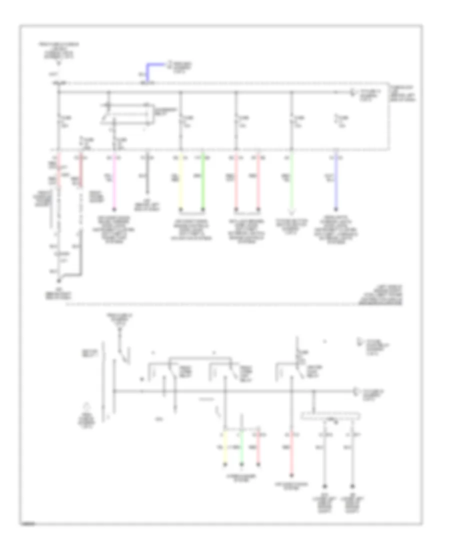 Power Distribution Wiring Diagram Hybrid 2 of 3 for Nissan Altima 2011