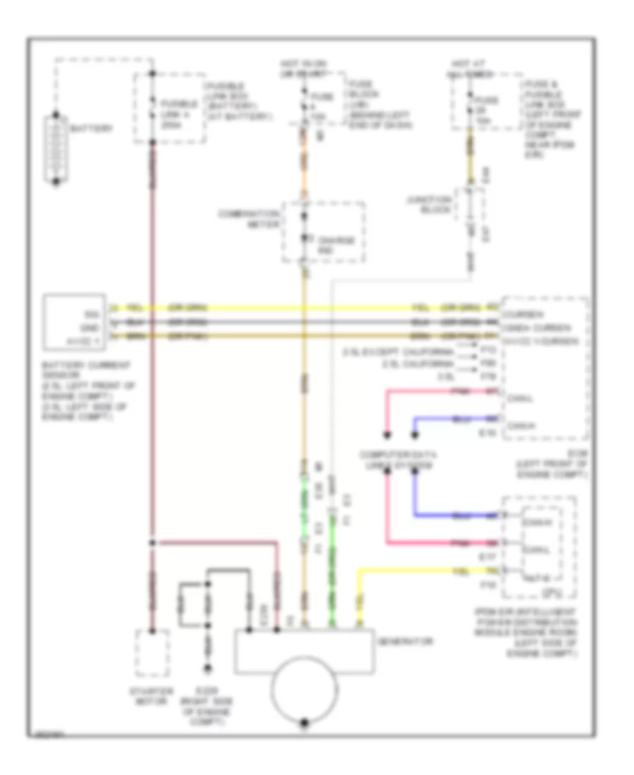 Charging Wiring Diagram for Nissan Altima 2011
