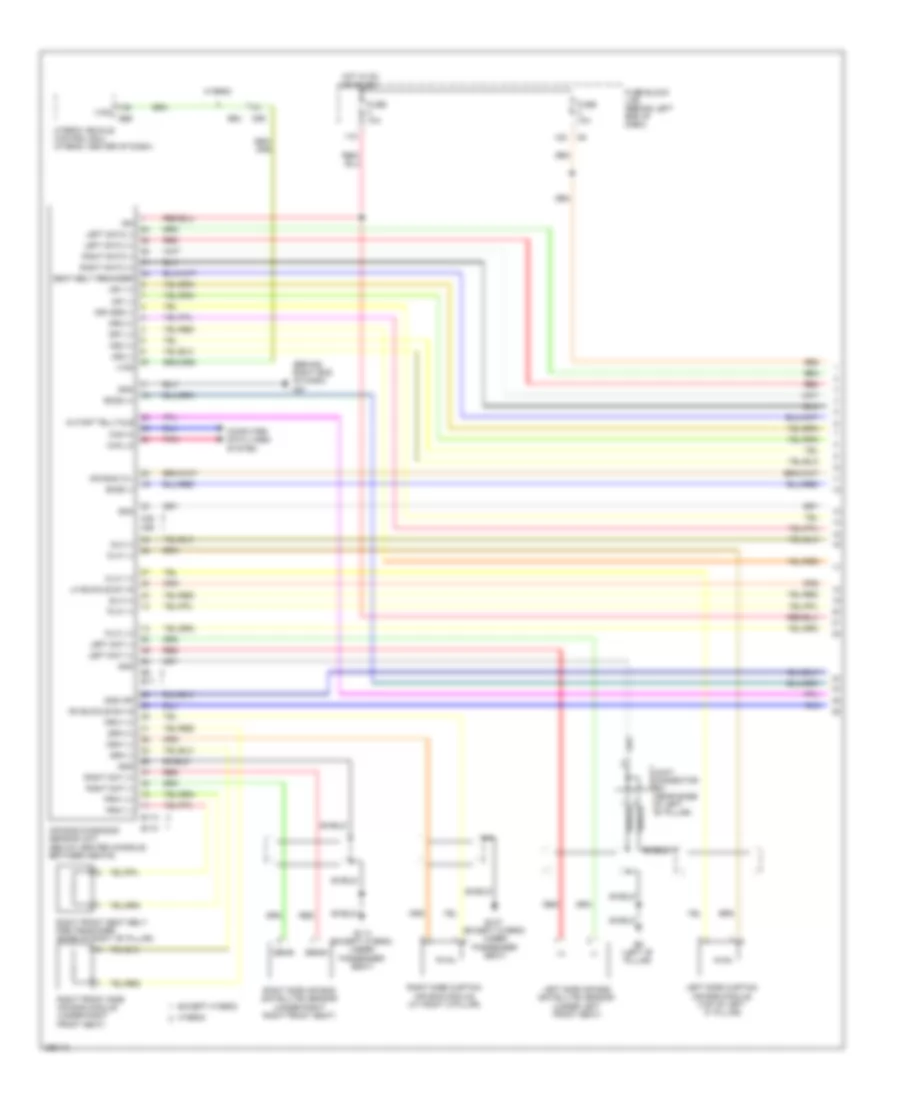 Supplemental Restraints Wiring Diagram 1 of 3 for Nissan Altima 2011