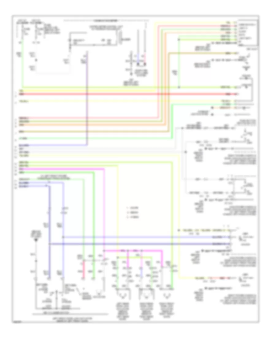 Power Door Locks Wiring Diagram, without Intelligent Key Unit (3 of 3) for Nissan Altima Hybrid 2011
