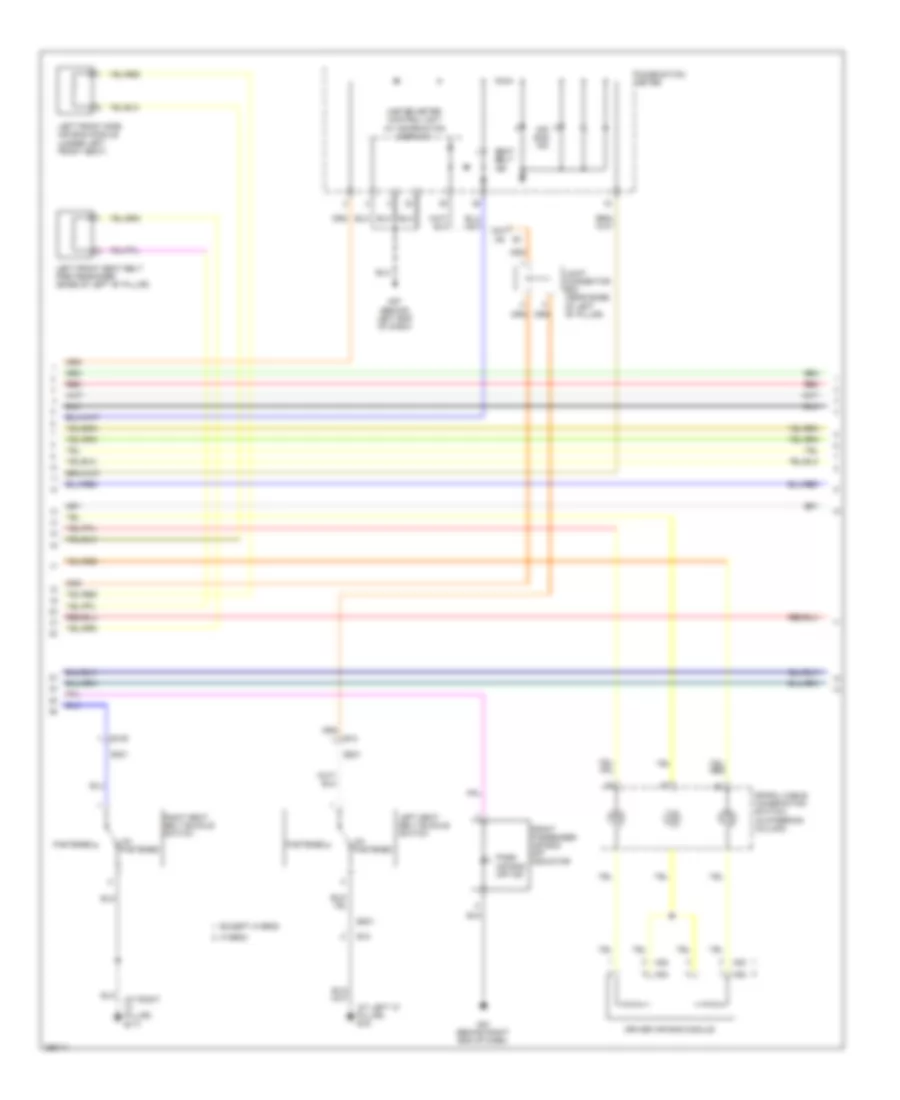 Supplemental Restraints Wiring Diagram (2 of 3) for Nissan Altima Hybrid 2011