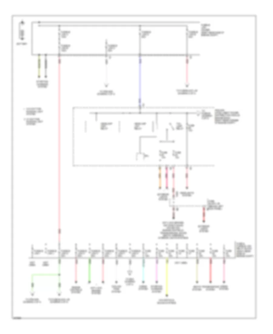 Power Distribution Wiring Diagram 1 of 3 for Nissan 370Z 2009