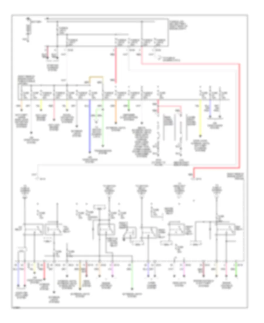 Power Distribution Wiring Diagram 1 of 2 for Nissan Pathfinder LE 2006