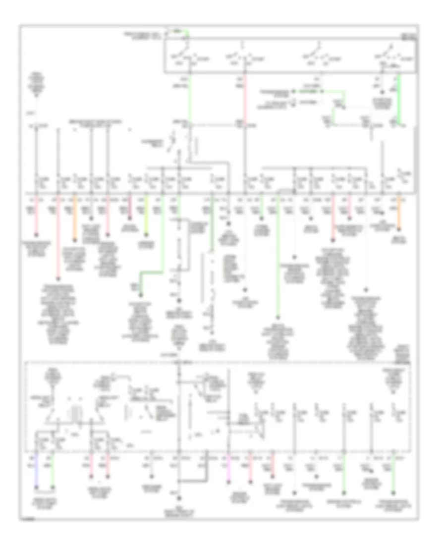 Power Distribution Wiring Diagram 2 of 2 for Nissan Pathfinder LE 2006