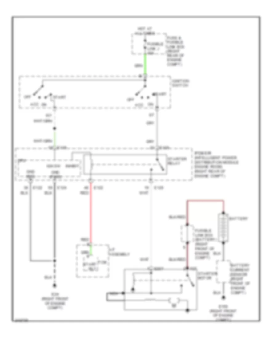 Starting Wiring Diagram for Nissan Pathfinder LE 2006