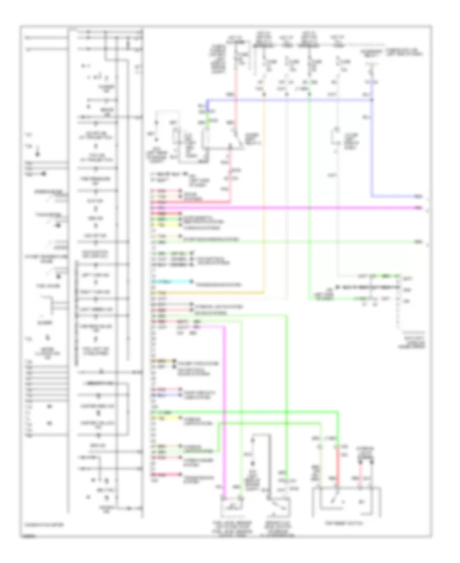 Instrument Cluster Wiring Diagram 1 of 2 for Nissan Pathfinder Platinum 2013