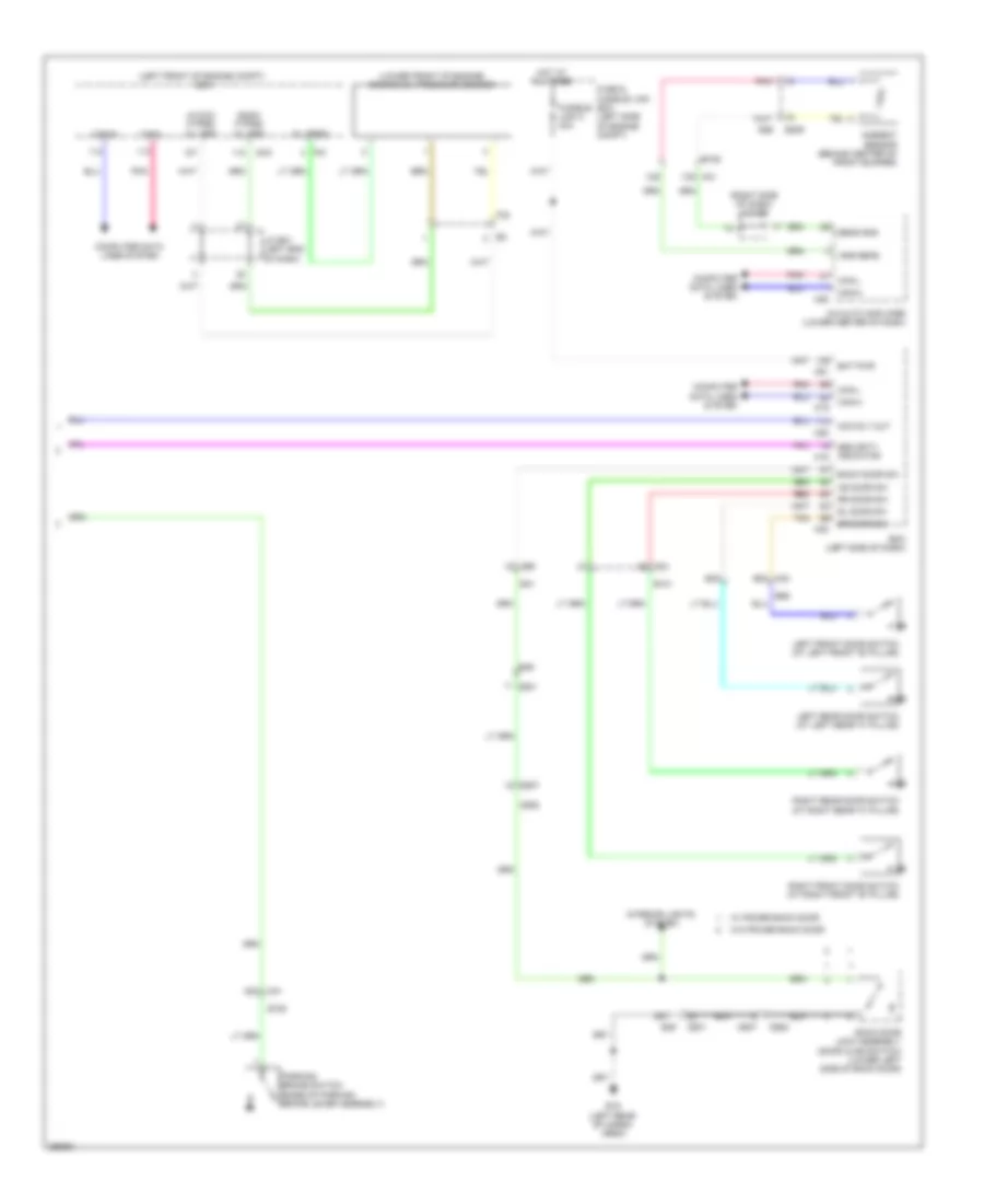 Instrument Cluster Wiring Diagram 2 of 2 for Nissan Pathfinder Platinum 2013