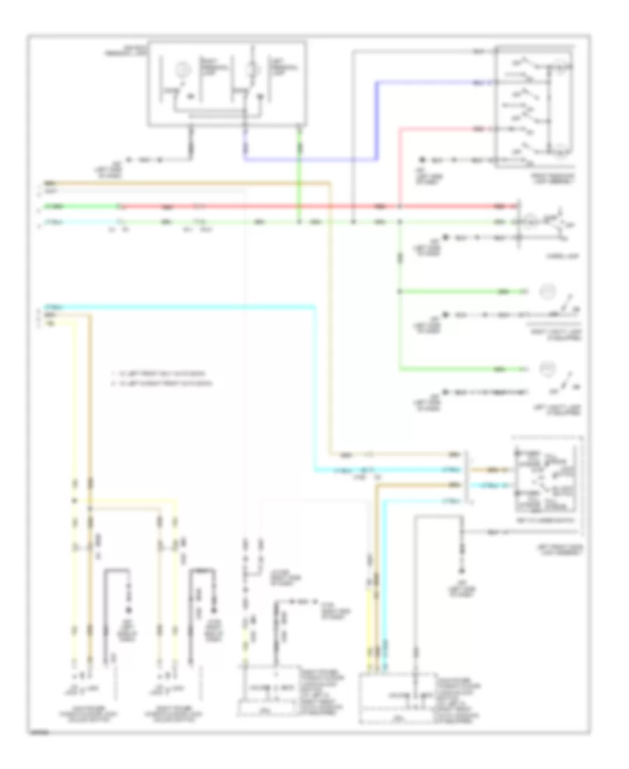 Courtesy Lamps Wiring Diagram (2 of 2) for Nissan Pathfinder Platinum 2013