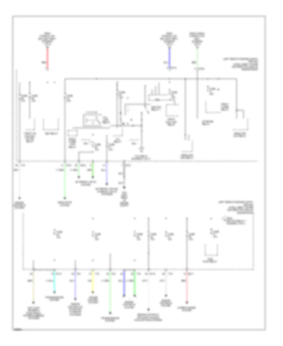 Power Distribution Wiring Diagram 4 of 4 for Nissan Pathfinder Platinum 2013