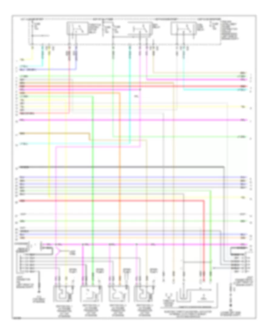 2.5L, Engine Performance Wiring Diagram, California (2 of 4) for Nissan Altima S 2011