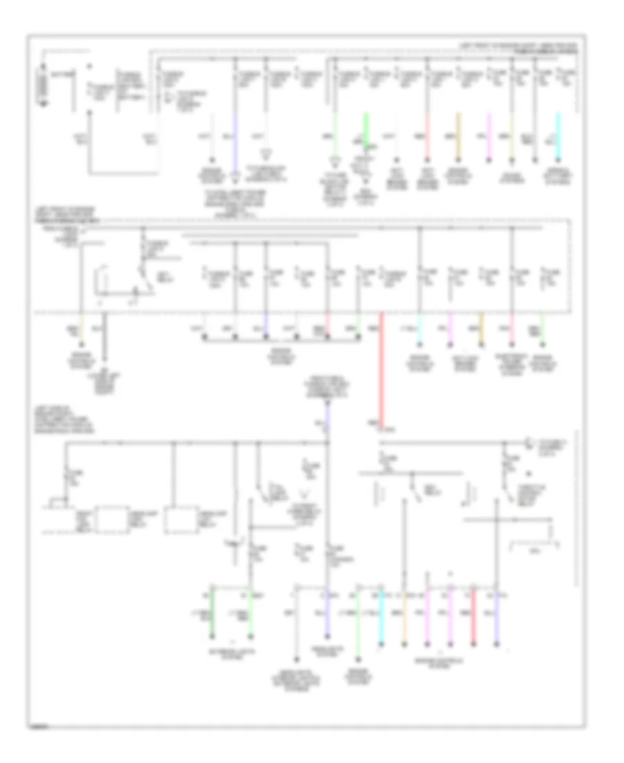 Power Distribution Wiring Diagram, Hybrid (1 of 3) for Nissan Altima S 2011
