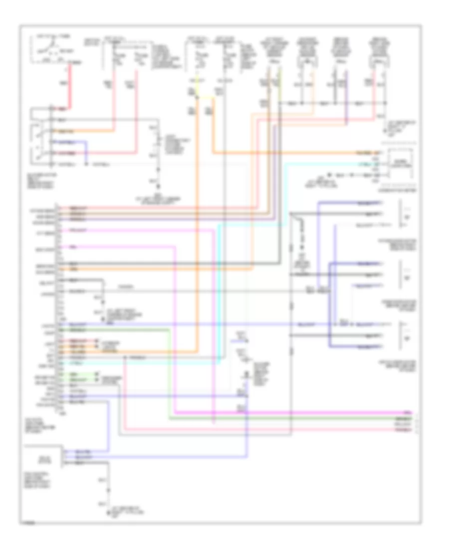 Automatic AC Wiring Diagram, without Navigation (1 of 2) for Nissan Maxima GLE 2003