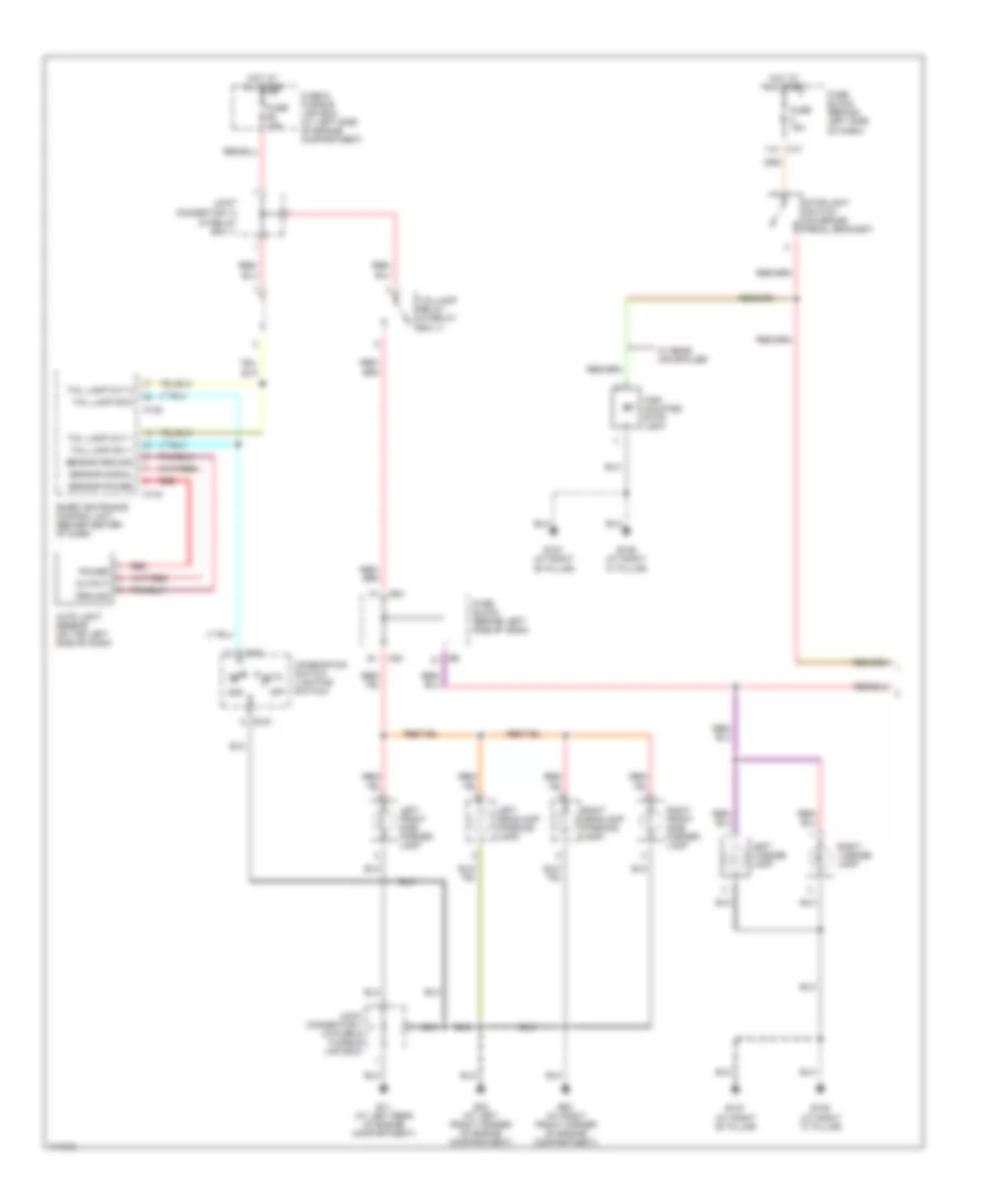 Exterior Lamps Wiring Diagram (1 of 2) for Nissan Maxima GLE 2003