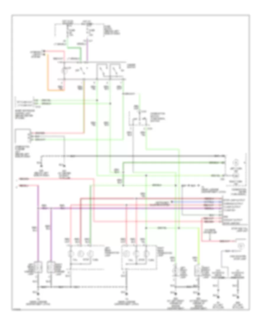 Exterior Lamps Wiring Diagram 2 of 2 for Nissan Maxima GLE 2003