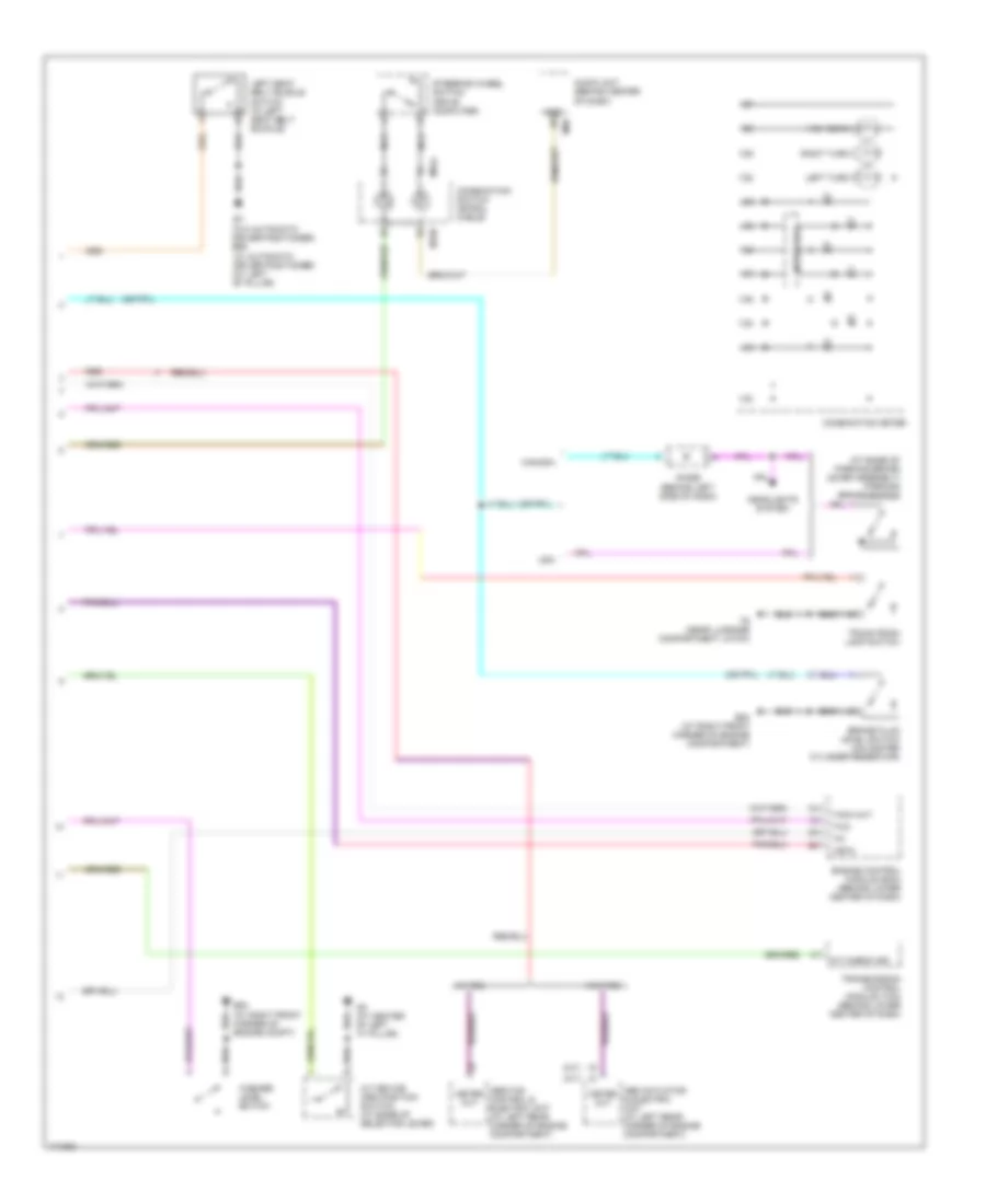 Instrument Cluster Wiring Diagram (2 of 2) for Nissan Maxima GLE 2003