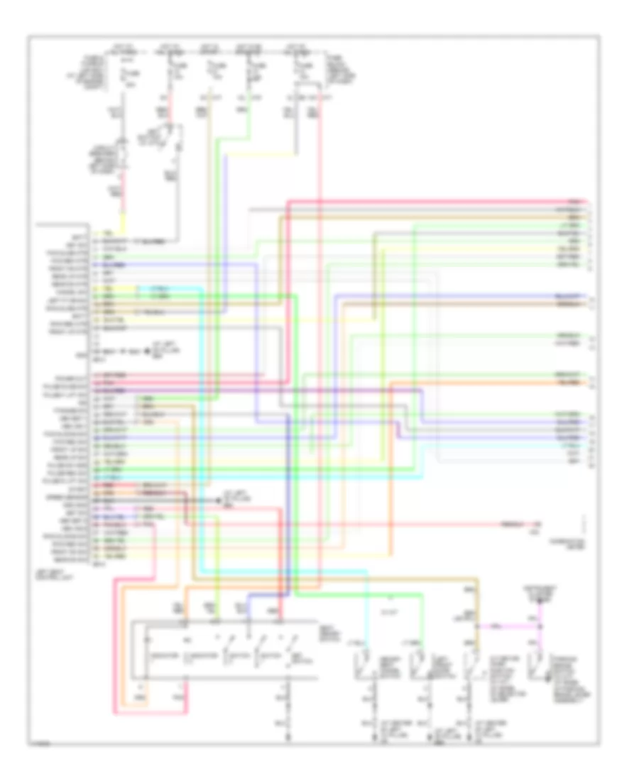 Memory Seat Wiring Diagram 1 of 2 for Nissan Maxima GLE 2003