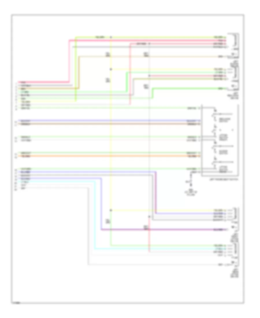 Memory Seat Wiring Diagram (2 of 2) for Nissan Maxima GLE 2003