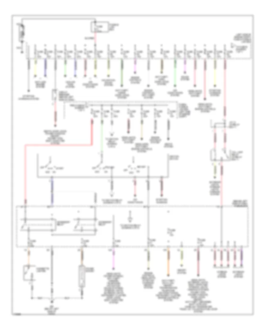Power Distribution Wiring Diagram 1 of 2 for Nissan Maxima GLE 2003