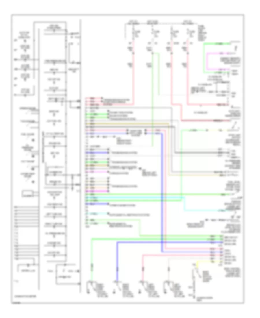 Instrument Cluster Wiring Diagram for Nissan Pathfinder S 2006