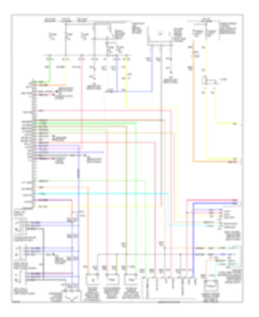 Automatic A C Wiring Diagram Except Hybrid 1 of 2 for Nissan Altima SR 2011